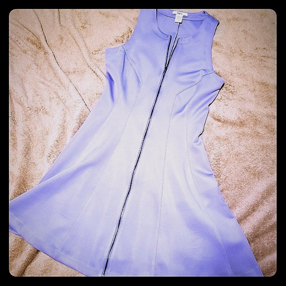 Bar III purple fit and flare dress